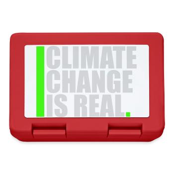 Climate Change Is Real Climate Change Science - Lunchbox - red - Front
