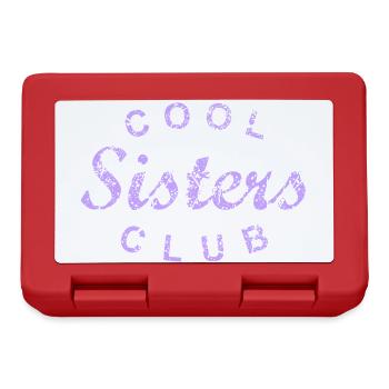 Cool Sisters Club Schwester Geschenk - Brotdose - Rot - Vorne
