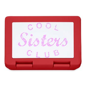 Cool Sisters Club Schwester Geschenk - Brotdose - Rot - Vorne