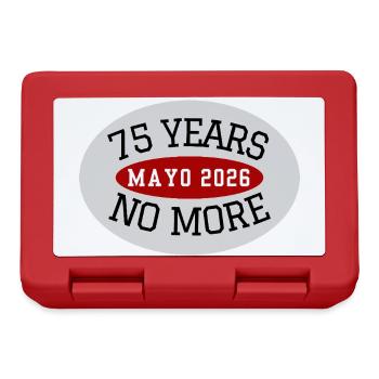 Mayo, 75 Jahre nicht mehr - Brotdose - Rot - Vorne