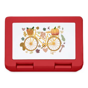 Autumn Bicycle - Lunchbox - red - Front