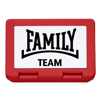 Family Team (Concave / Black) - Lunchbox - red - Front