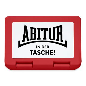 Abitur – In Der Tasche! (Abiturient Abi Konkav B) - Brotdose - Rot - Vorne
