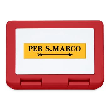 PER S. MARCO - Brotdose - Rot - Vorne