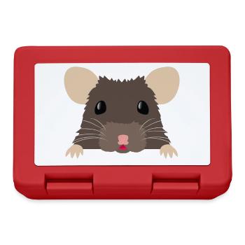 Joli rat raté - Boîte à goûter - rouge - Devant