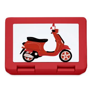 Red motorbike - Lunchbox - red - Front