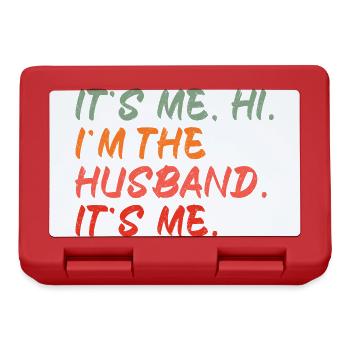 Funny Its Me Hi Im The Husband Its Me Best Swiftie - Lunchbox - red - Front
