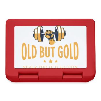Old but gold and never too old for dumbbell training - Lunchbox - red - Front