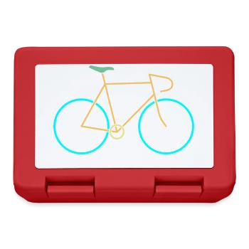 Racing bike yellow blue - Lunchbox - red - Front