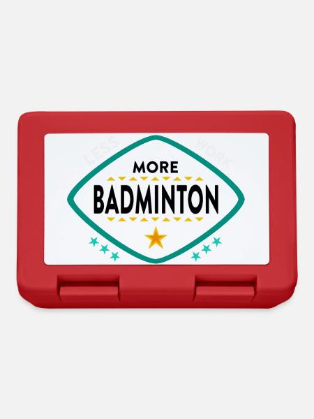 Badminton Federball Sport - Brotdose - Rot