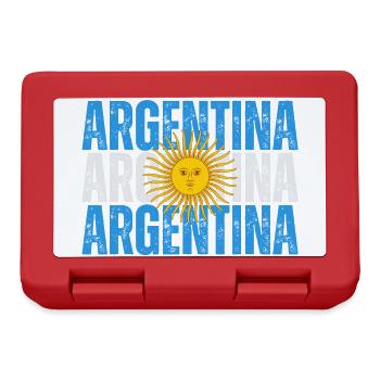 Drapeau de l’Argentine, fierté argentine - Boîte à goûter - rouge - Devant