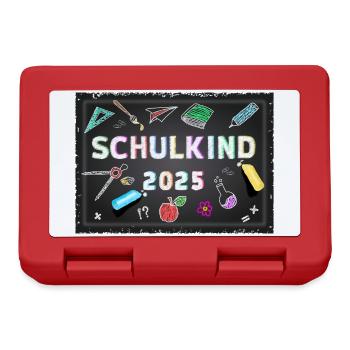 Schulkind 2025 Erstklässler - Brotdose - Rot - Vorne
