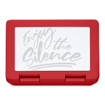 Enjoy The Silence Saying Calm Silence Introvert - Lunchbox - red - Front