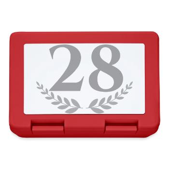 28 - Boîte à goûter - rouge - Devant