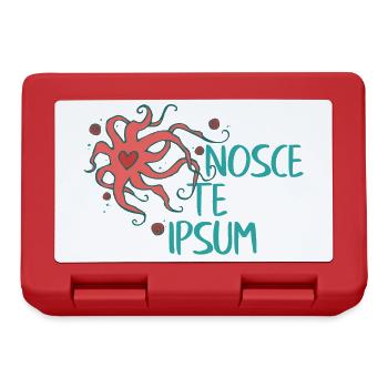 Herz Krake - Nosce Te Ipsum - Latin 1 - Boîte à goûter - rouge - Devant