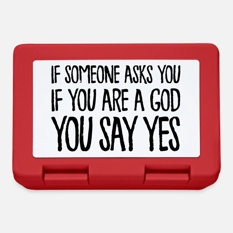If someone asks you if you’re a god - Ghostbusters - Boîte à goûter - rouge