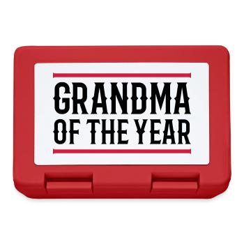 Grandma of the year (lines) - Lunchbox - red - Front