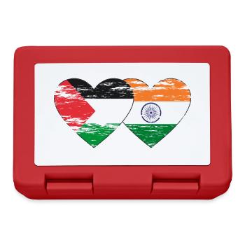 Palestine Inde Drapeau Coeur Utilisé - Boîte à goûter - rouge - Devant