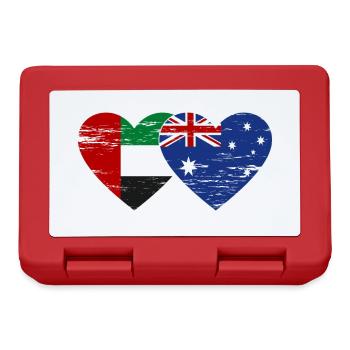 United Arab Emirates Australia Flag - Lunchbox - red - Front