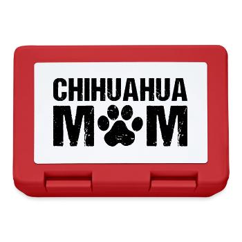 Chihuahua Mom Chihuahua Hund - Brotdose - Rot - Vorne