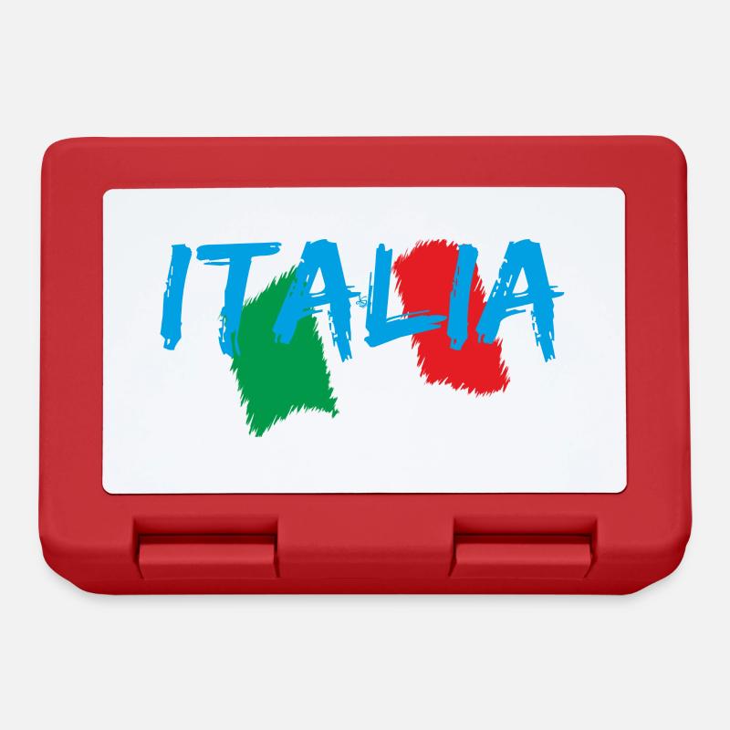 Italie Edo bleu - Boîte à goûter - rouge