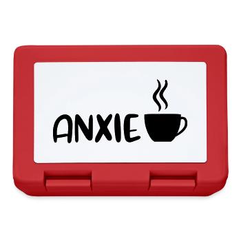 Anxiety Anxietee Anxietea Anxiety Tea Gift Shirt - Lunchbox - red - Front