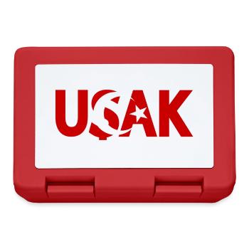 Usak Drapeau de la Turquie - Boîte à goûter - rouge - Devant