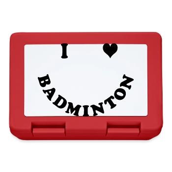 badminton - Brotdose - Rot - Vorne