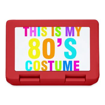 This is my 80's retro vintage 80s costume - Lunchbox - red - Front