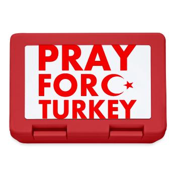 Pray for turkey - Boîte à goûter - rouge - Devant