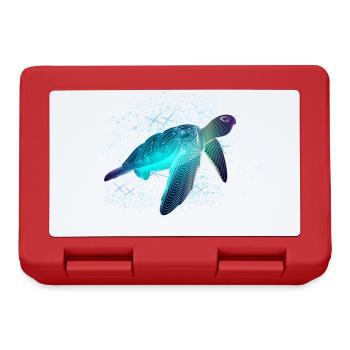 Tortue avec des étoiles - Boîte à goûter - rouge - Devant