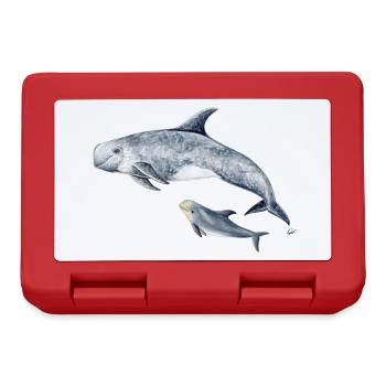 Calderón gray - Grampus dolphin - Dauphin de Risso - Lunchbox - red - Front