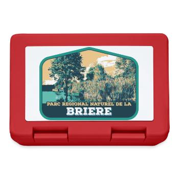Écusson Paysage Brière : Nature Authentique - Boîte à goûter - rouge - Devant