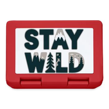 Mountain and Forest Adventure Design - Lunchbox - red - Front