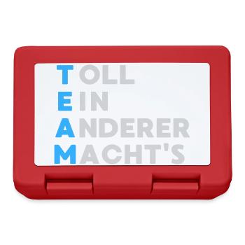TEAM Toll Ein Anderer Macht`s - Brotdose - Rot - Vorne