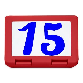 15. 15 YEARS. 15th ANNIVERSARY. 15 YEAR ANNIVERSARY. - Lunchbox - red - Front