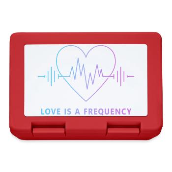 Love Is a Frequency - Heart Rate of Love - Lunchbox - red - Front