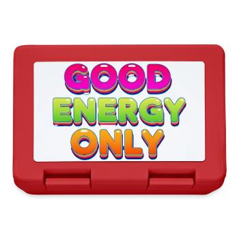 Good Energy Colorful Retro Statement Design - Lunchbox - red - Front