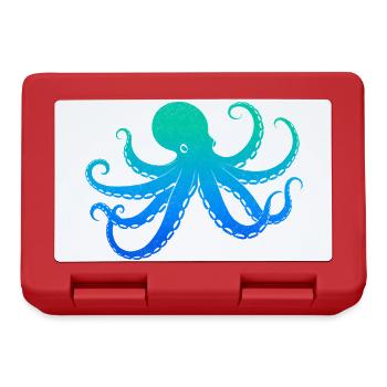Octopus Boys Children Men's Octopus - Lunchbox - red - Front