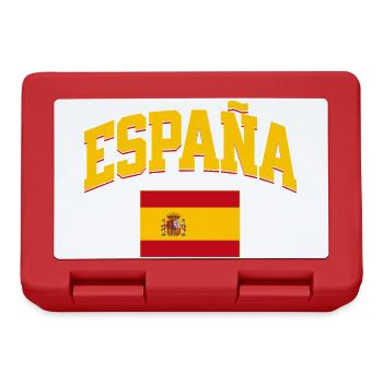 Spain Football Lover Retro Sports Design - Lunchbox - red - Front