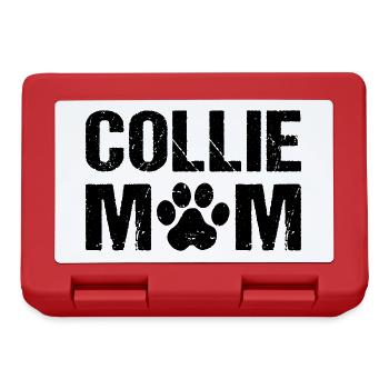 Collie Mom Border Collie Chiens - Boîte à goûter - rouge - Devant
