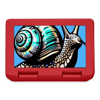 Escargot - Boîte à goûter - rouge - Devant