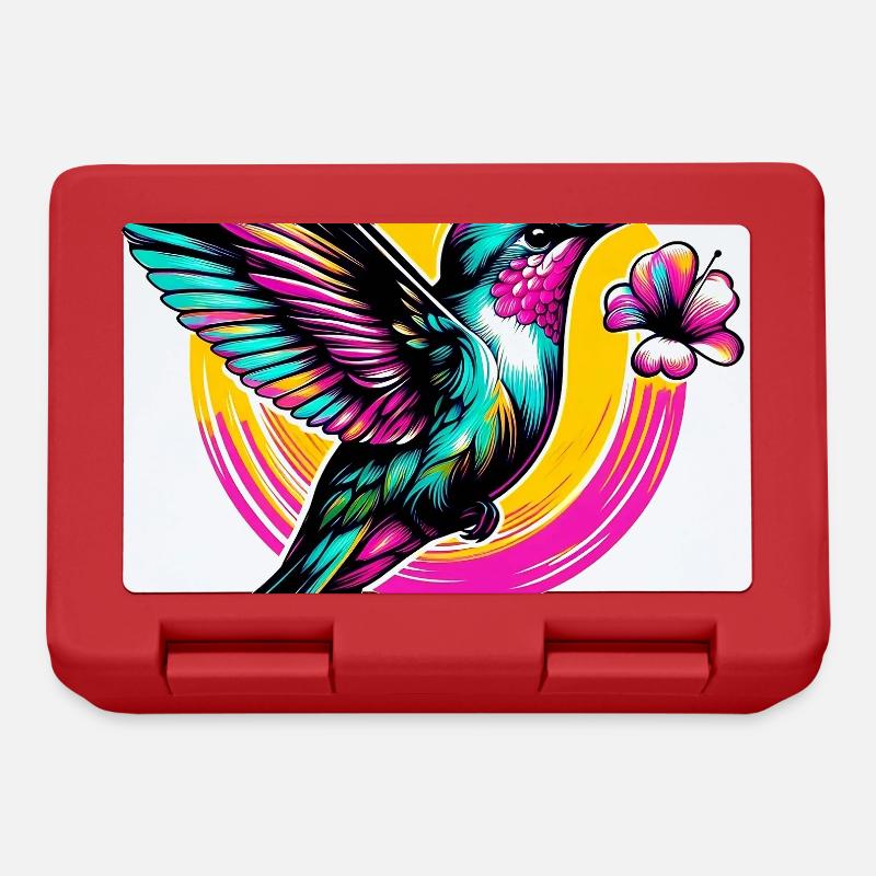 Colibri - Boîte à goûter - rouge