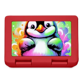 penguin - Lunchbox - red - Front
