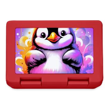 penguin - Lunchbox - red - Front