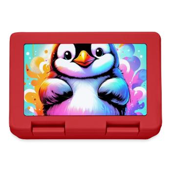 penguin - Lunchbox - red - Front