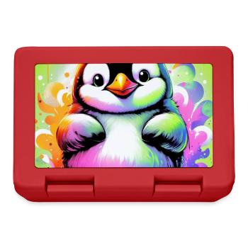 penguin - Lunchbox - red - Front