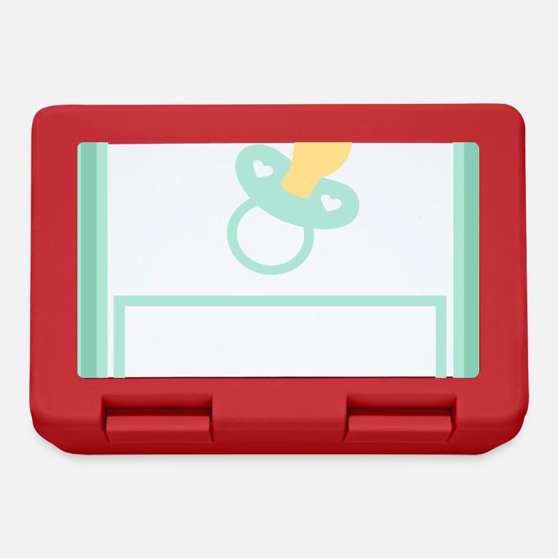 Personnalisez votre propre modèle de bébé - Boîte à goûter - rouge