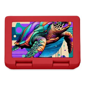 turtle - Lunchbox - red - Front