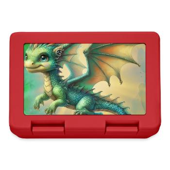 dragon - Boîte à goûter - rouge - Devant
